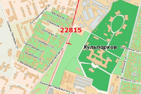 Билборд B в Васильевке, 3x6  Кульпарківська вул., 95 (з центру) схема