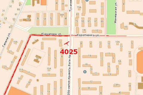 Билборд B в Васильевке 200-річчя Кривого Рогу просп., 2 схема