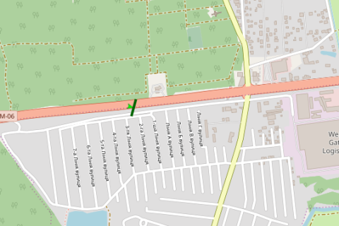 Білборд, Бігборд (Борд)  A у Стоянці, 5x12  Київ - Житомир, 09км+500м до Києва (у напрямку Києва) схема