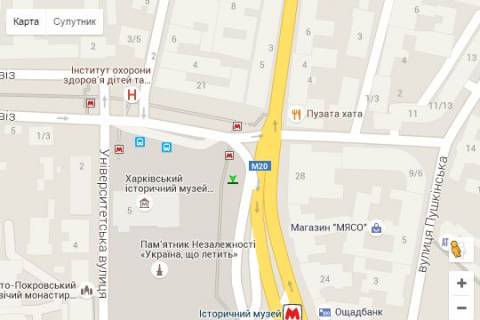 Ситилайт A в Харькове, 1.2x1.8  Конституції пл., 11 схема