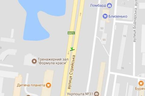 Призма A в Васильевке Стрийська вул., 57 (призма) (від вул. Наукова) - 424395 схема