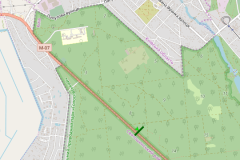 Билборд B в Васильевке, 3x6  Гостомельське шосе, 4,2 км від КП (в напрямку Києва) схема