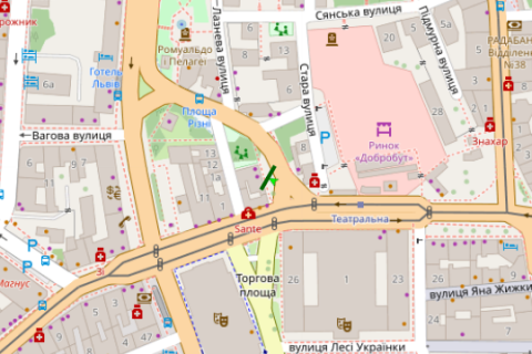 Скроллер A в Львове, 2.3x3.14  Торгова пл., 15 - 660845 схема