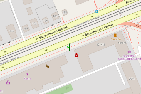 Призматрон, Призма A у Василівці, 3x6  Борщагівська вул., 171/18: магазин "Спектр" - 421603 схема