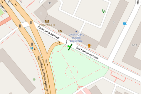 Скролер, Скрол A у Києві, 2.3x3.14  Бастіонна вул., напроти  буд. 3/12 - 273282 схема