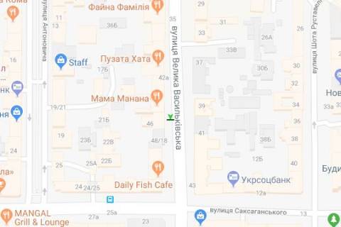 Беклайт A у Києві, 1.2x1.8  Велика Васильківська вул., 46  схема