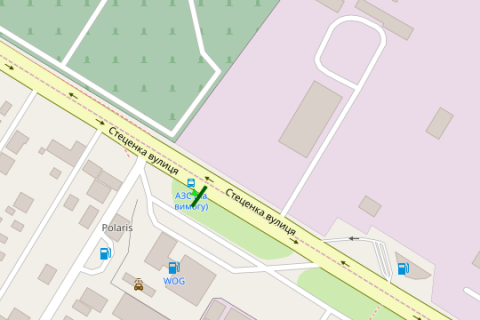 Білборд, Бігборд (Борд)  A у Василівці, 3x6  Стеценка вул., 22 схема