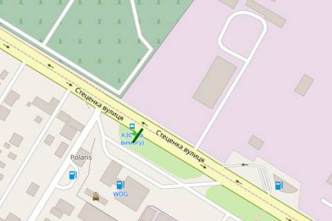 Билборд A в Киеве, 3x6  Стеценка вул., 22 схема