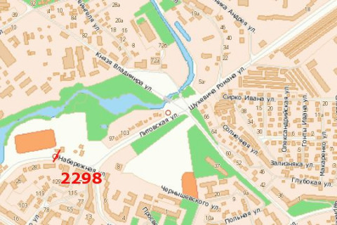 Билборд A в Васильевке, 3x6  Набережна вул., 11 схема