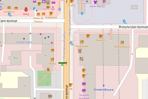 Видеоборд A в Киеве, 2.3x3.14  Велика Васильківська вул., 62 (ТТ 4.8 676х468) - 390447 схема
