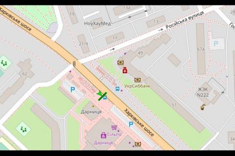 Нестандарт A в Киеве, 1.2x1.8  Харківське шосе, 144, зуп. "вул. Сімферопольска" (1) схема