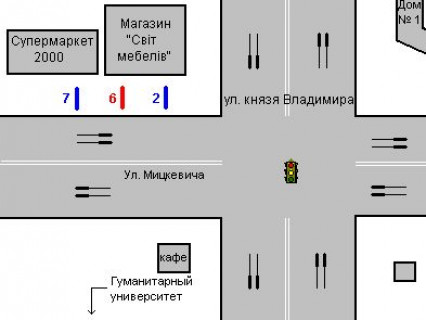 Бэклайт B в Ровно, 1.2x1.8  Міцкевича вул., 118 схема