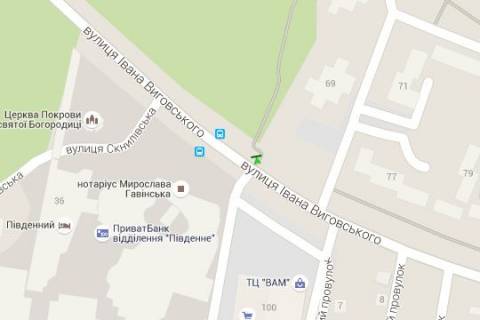 Ситилайт A в Львове, 1.2x1.8  Виговського вул. (Івана Виговського вул.), 100 схема