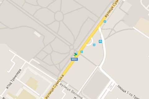 Нестандарт B у Харкові, 1.2x1.8  Сумська вул., 81 (зупинка "Парк ім. Горького") схема