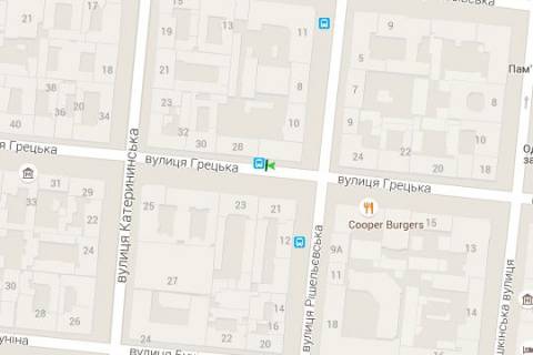 Ситилайт A в Одессе Грецька вул., 26/28 - Рішельєвська вул. схема