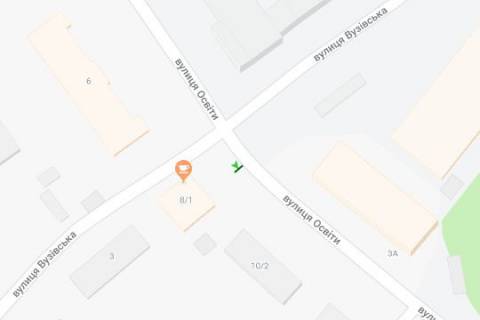 Бэклайт A в Киеве, 2.3x3.14  Освіти вул., 8/1 схема