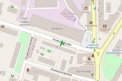 Ситилайт B в Киеве, 1.2x1.8  Кловський узвіз, 24 №2 схема