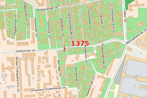 Билборд B в Львове, 3x6  Широка вул. - Доробок вул. схема