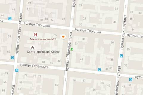 Сiтiлайт A у Одесі, 1.2x1.8  Рішельєвська вул., 33 схема