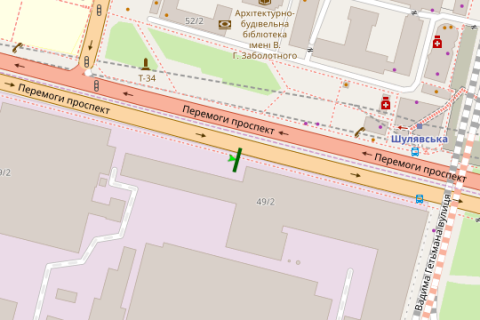 Билборд A в Васильевке, 3x6  Перемоги просп., напроти №50 схема