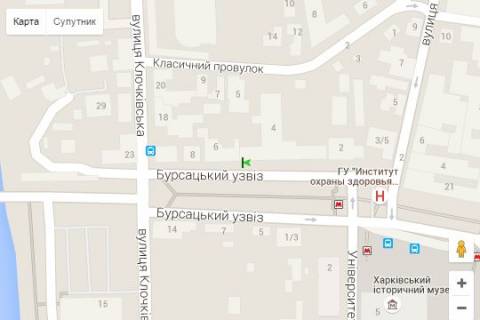 Беклайт A у Харкові, 1.2x1.8  Бурсацький узвіз, 4/6 схема