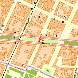 Бэклайт A в Николаеве, 1.2x1.8  Центральний просп. (Леніна просп.) - Героїв Рятувальників вул. (Лягіна) ., (№2) схема