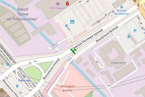Ситилайт B в Киеве, 1.2x1.8  Симона Петлюри вул., 29  схема