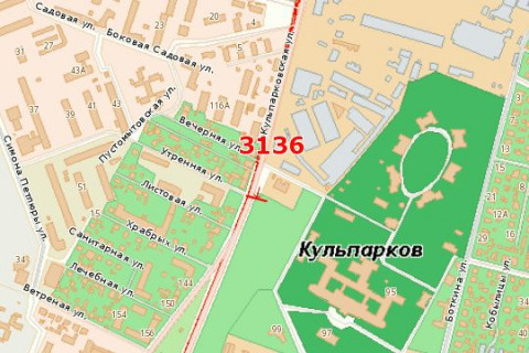 Билборд B в Васильевке, 3x6  Кульпарківська вул., 95 (від центру) схема