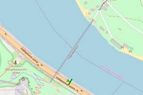 Бэклайт B в Васильевке, 2.3x3.14  Набережне шосе, №4 схема