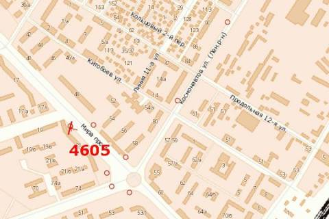Билборд B в Васильевке Миру просп., 21 - Перемоги пл. схема