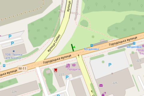 Скроллер A в Львове, 2.3x3.14  Городоцька вул. - Сяйво вул. - 663124 схема