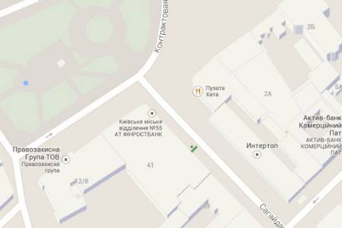 Ситилайт A в Киеве Петра Сагайдачного вул., 41№1 - №16 (Кафе-бар "Челентано) (в напрямку Поштової пл.) схема