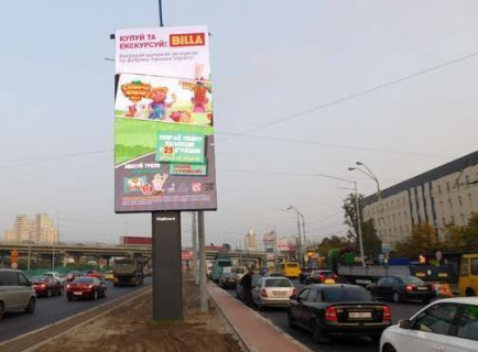 Видеоборд  у Києві, 8x4  Бандери Степана просп. (Московський просп.) - Тульська пл., (розширення 384х768) - 654233 Фото 1
