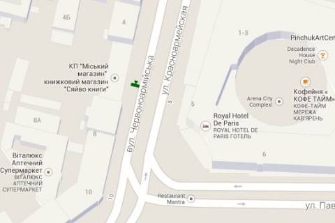 Скроллер A в Киеве, 1.2x1.8  Велика Васильківська вул.,  6; Банк "ВТБ",  "Arena-city") - 271643 схема