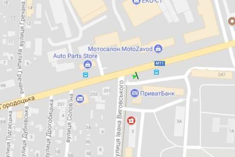 Призматрон, Призма A у Львові, 3x6  Городоцька вул. - Виговського вул. (Івана Виговського вул.) (призма) - 404965 схема