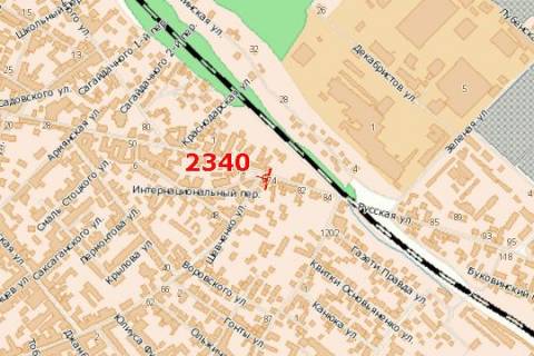 Билборд A в Черновцах, 3x6  Руська вул., 74 - Шевченка вул. схема