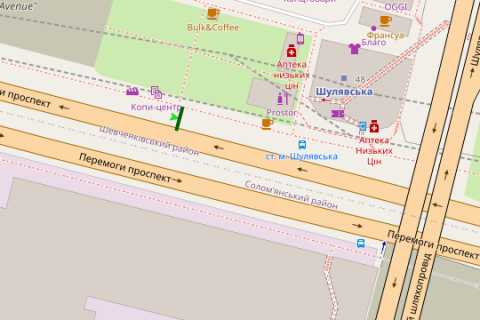 Билборд B в Васильевке, 3x6  Перемоги просп., 50 схема