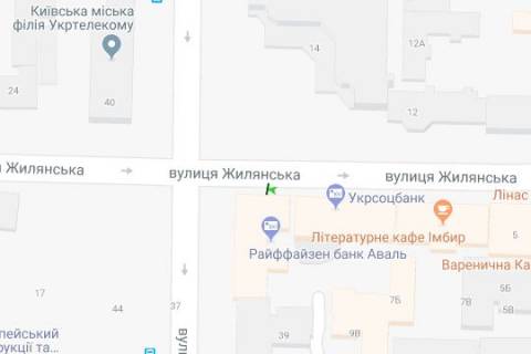Бэклайт B в Киеве, 1.2x1.8  Жилянська вул., . 13/37  схема