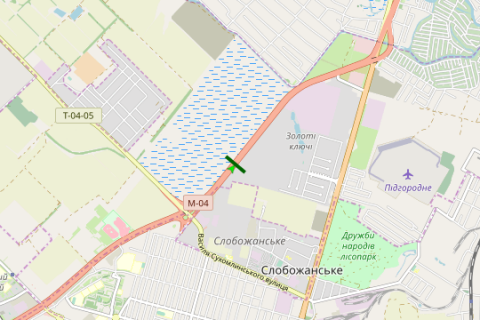 Билборд A в Васильевке, 3x6  Донецьке шосе, №1 схема