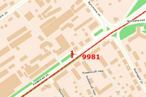 Призма A в Васильевке, 3x6  Київська вул., 87 (призма) - 426986 схема