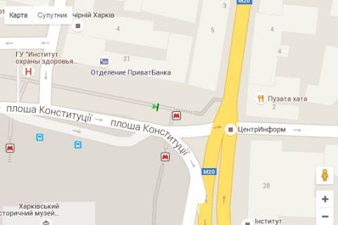 Скроллер A в Харькове, 2.3x3.14  Конституції пл., 21 - 271983 схема