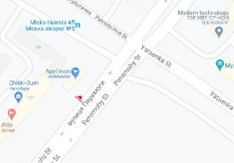 Призма A в Запорожье, 3x6  Перемоги вул., 121 - 654803 схема
