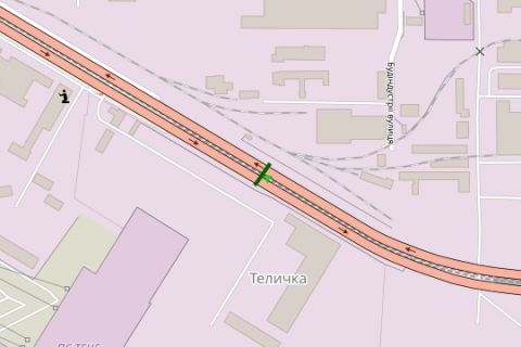 Призматрон, Призма A у Василівці, 3x6  Промислова вул., Південний міст; №3 (у напрямку Деміївської площі) - 421374 схема