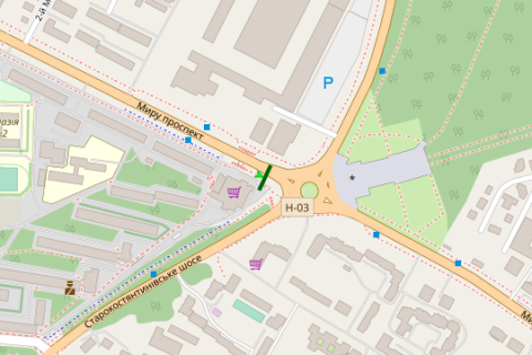 Призма A в Хмельницком, 3x6  Миру просп. - Старокостянтинівське шосе - 293826 схема