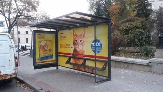 Бэклайт A в Харькове, 1.2x1.8  Пушкінська вул., 21 (зупинка) фото 1