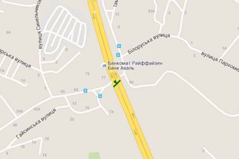 Билборд A в Васильевке, 3x6  Калинівська вул., (Ізмайлівська вул.) схема