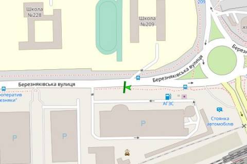 Билборд B в Васильевке, 3x6  Березняківська вул., 23 схема
