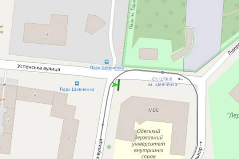 Скролер, Скрол A у Одесі, 2.3x3.14  Успенська вул. - Леонтовича вул. (Белінського вул.) - 271802 схема