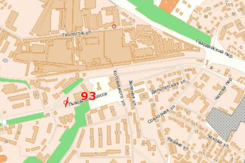 Білборд, Бігборд (Борд)  A у Хмельницькому, 3x6  Львівське шосе, 43 (ринок) схема