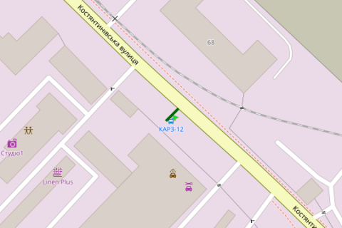 Нестандарт B в Киеве, 1.2x1.8  Костянтинівська вул., 73 зуп. "КАРЗ-12" схема